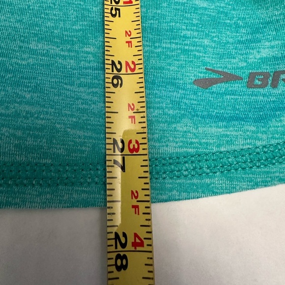 Women's Brooks 1/2 Zip Sweat-Wicking Long Sleeve Activewear Shirt Green Size L - Picture 10 of 10